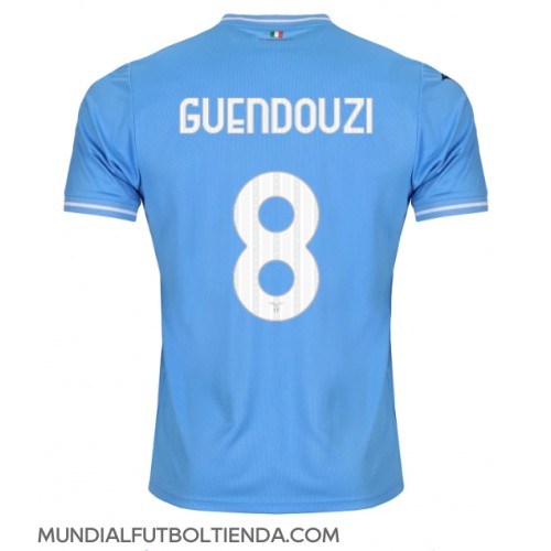 Camiseta Lazio Matteo Guendouzi #8 Primera Equipación Replica 2023-24 mangas cortas